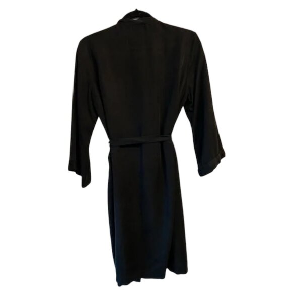 Brenda Beddome  black coat cardigan robe size S - Picture 2 of 4
